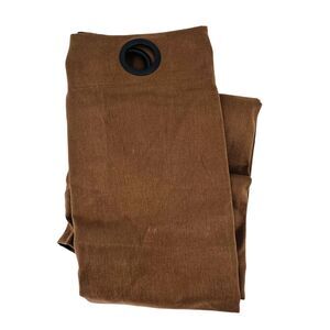 Restoration Hardware Brushed Twill Grommet Drapery Panel Chocolate Brown 50 X 84